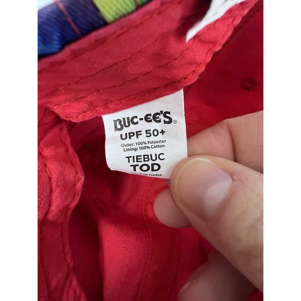 Buc-ee's Tie Dye Mesh Snapback Toddler Hat Cap With SPF, Peace-Love-Buccee - Picture 6 of 8